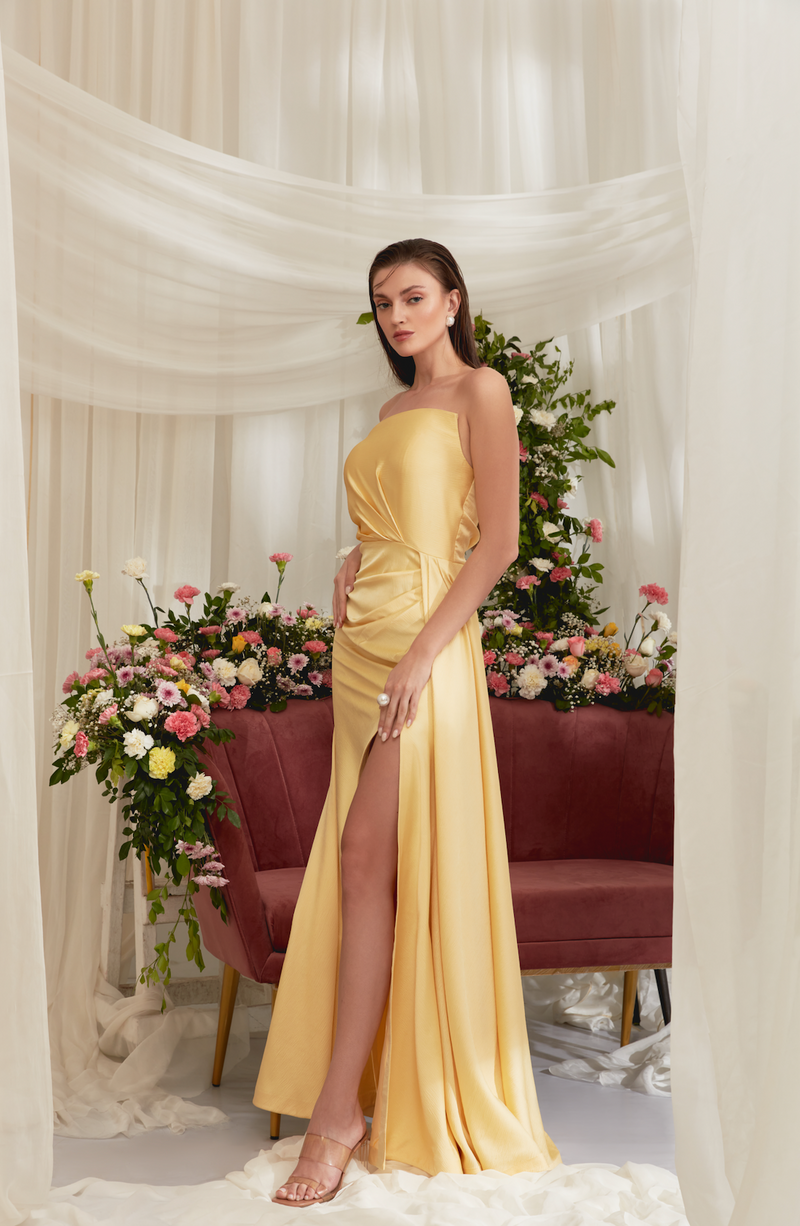 IRIS DRAPE DRESS