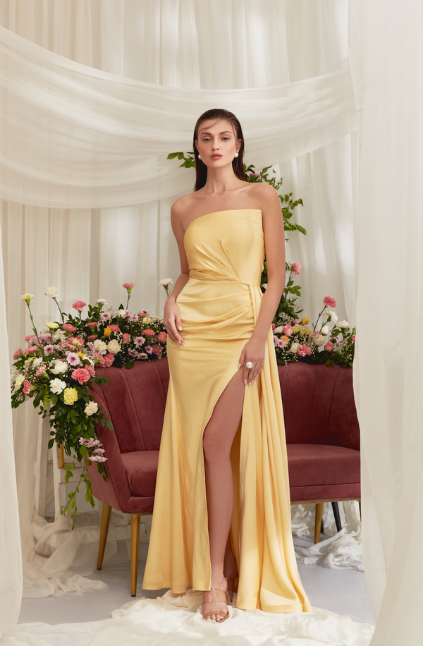 IRIS DRAPE DRESS